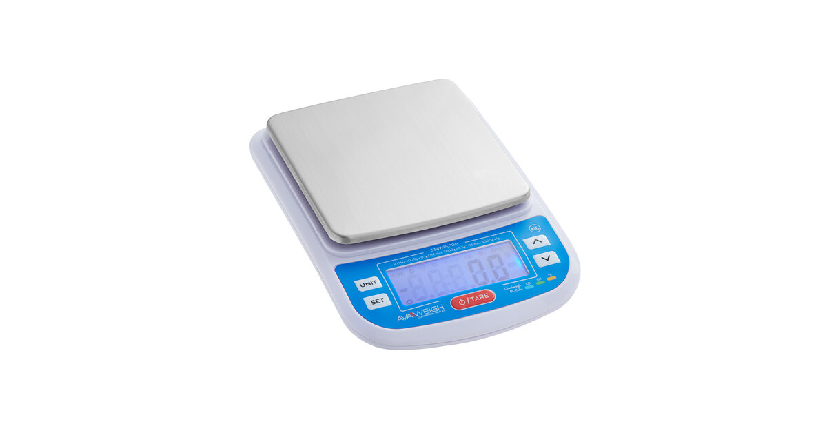 AvaWeigh WPC10SS 10 lb. IP68 Waterproof Digital Portion Control Scale