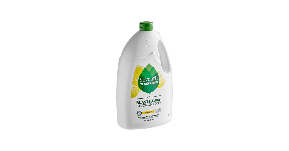 Seventh Generation 22831 70 oz. Lemon Dishwasher Detergent Gel - 6