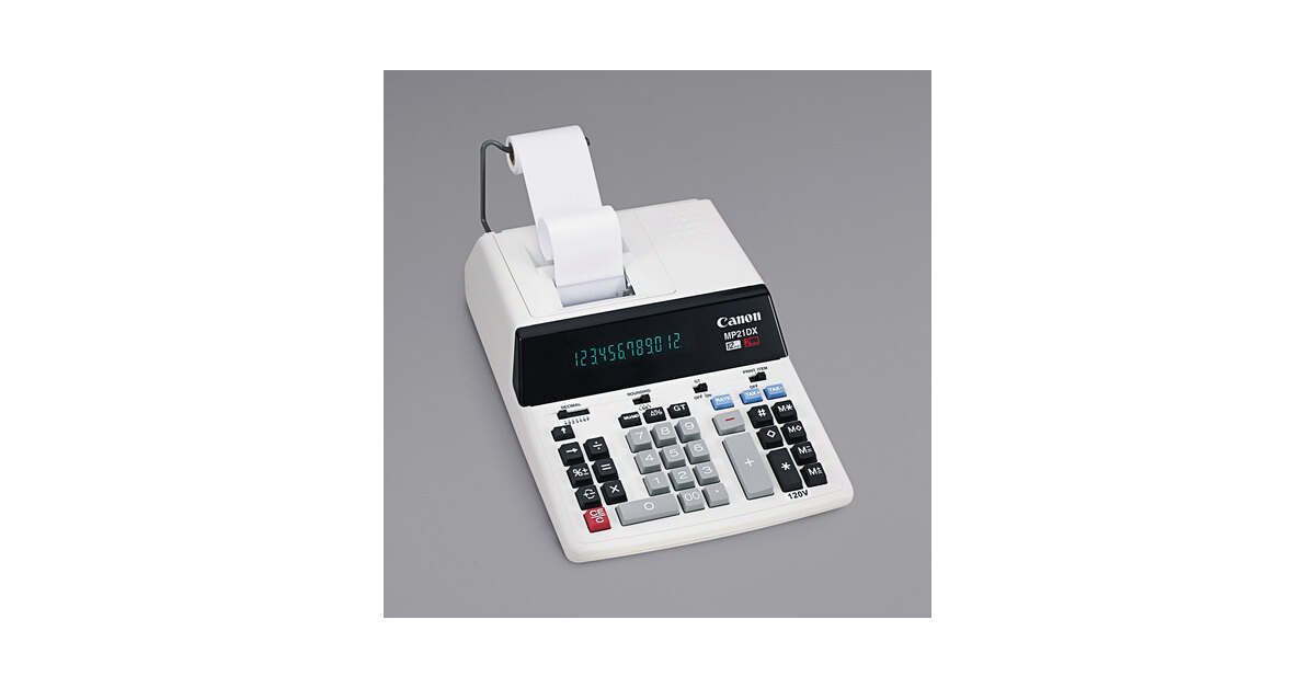 Canon MP21DX 12-Digit Black / Red Two-Color Printing Calculator