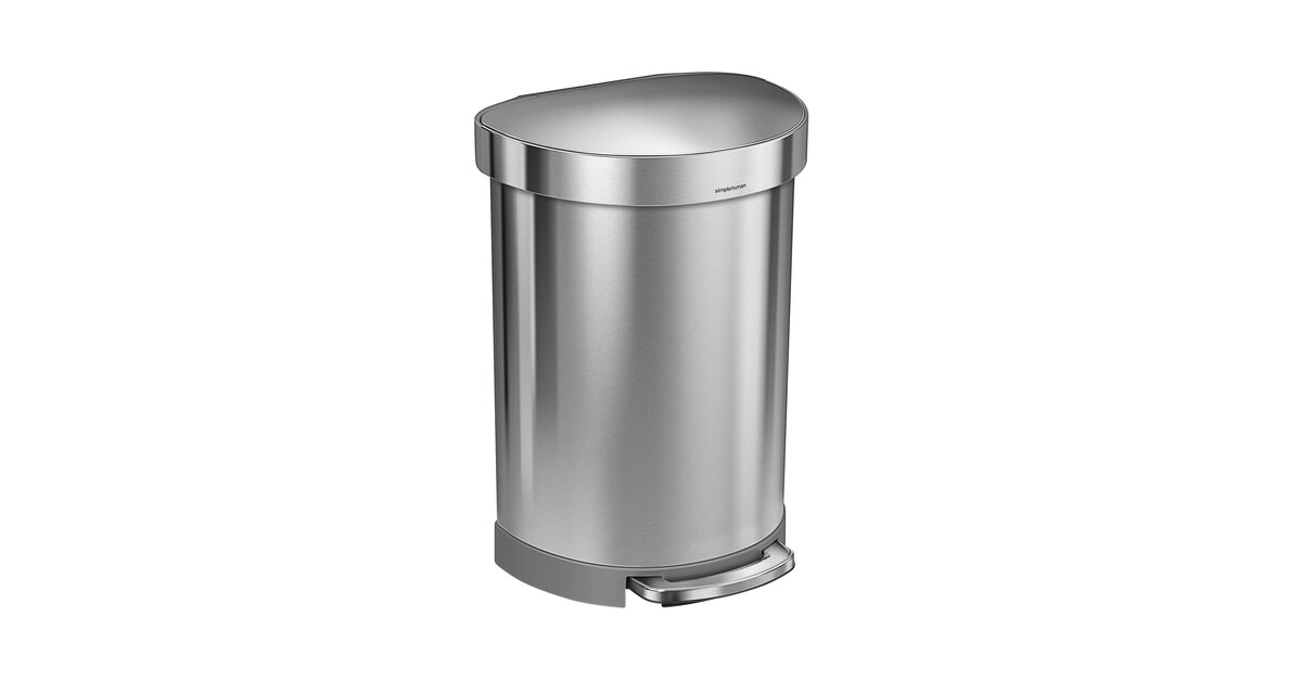 simplehuman CW2029 16 Gallon / 60 Liter Brushed Stainless Steel