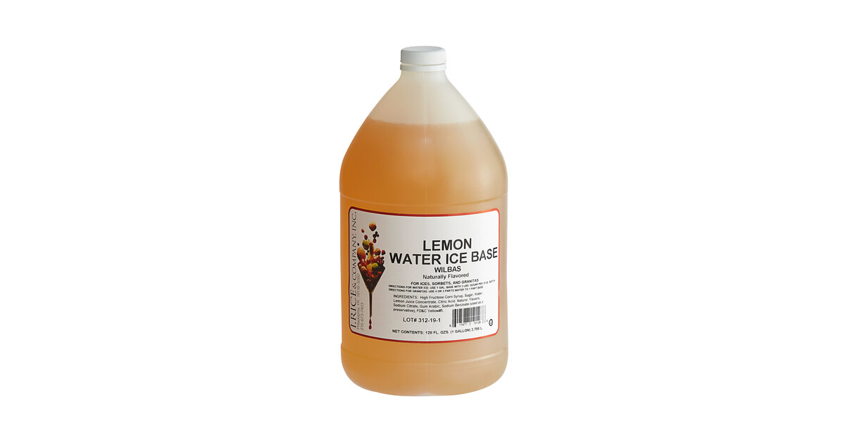 I. Rice 1 Gallon Lemon Water Ice Base I. Rice 1 Gallon Lemon Water Ice Base