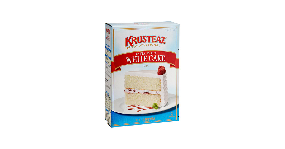 Krusteaz Professional 4.5 lb. Extra Moist White Cake Mix - 6/Case