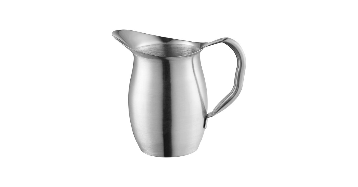 Vollrath 82020 68 oz. Satin Finish Stainless Steel Bell Pitcher
