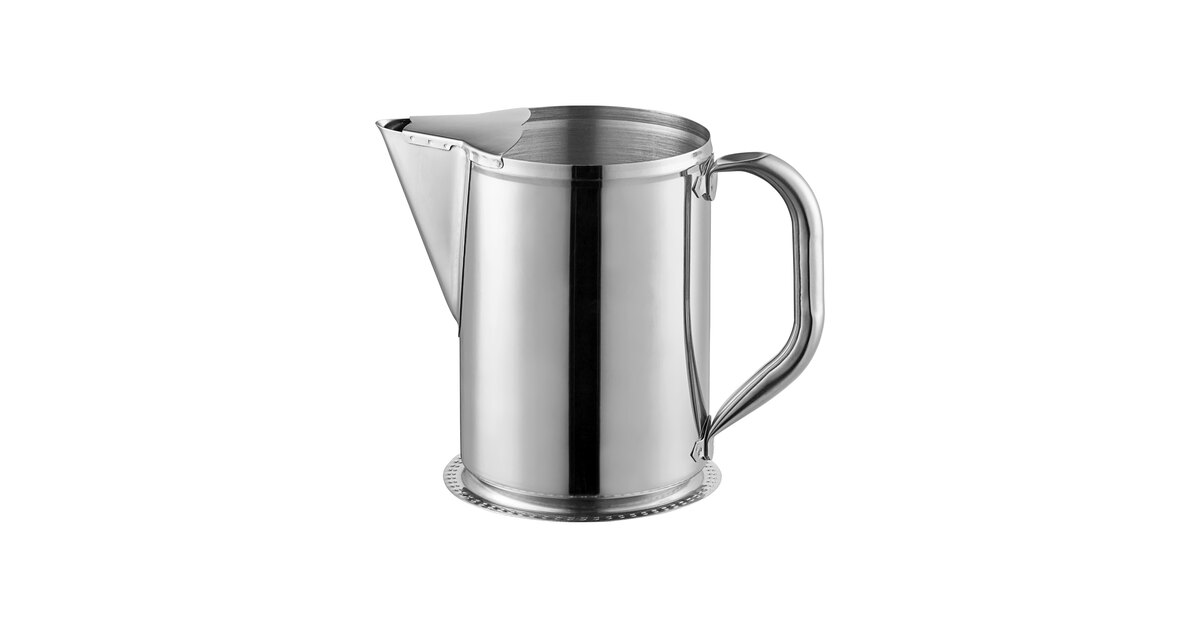 Vollrath 46550 2 qt. Double Wall Stainless Steel Water Pitcher