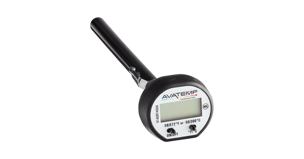 AvaTemp 2 3/4 HACCP Waterproof Digital Pocket Probe Thermometer (Red / Raw  Meat)