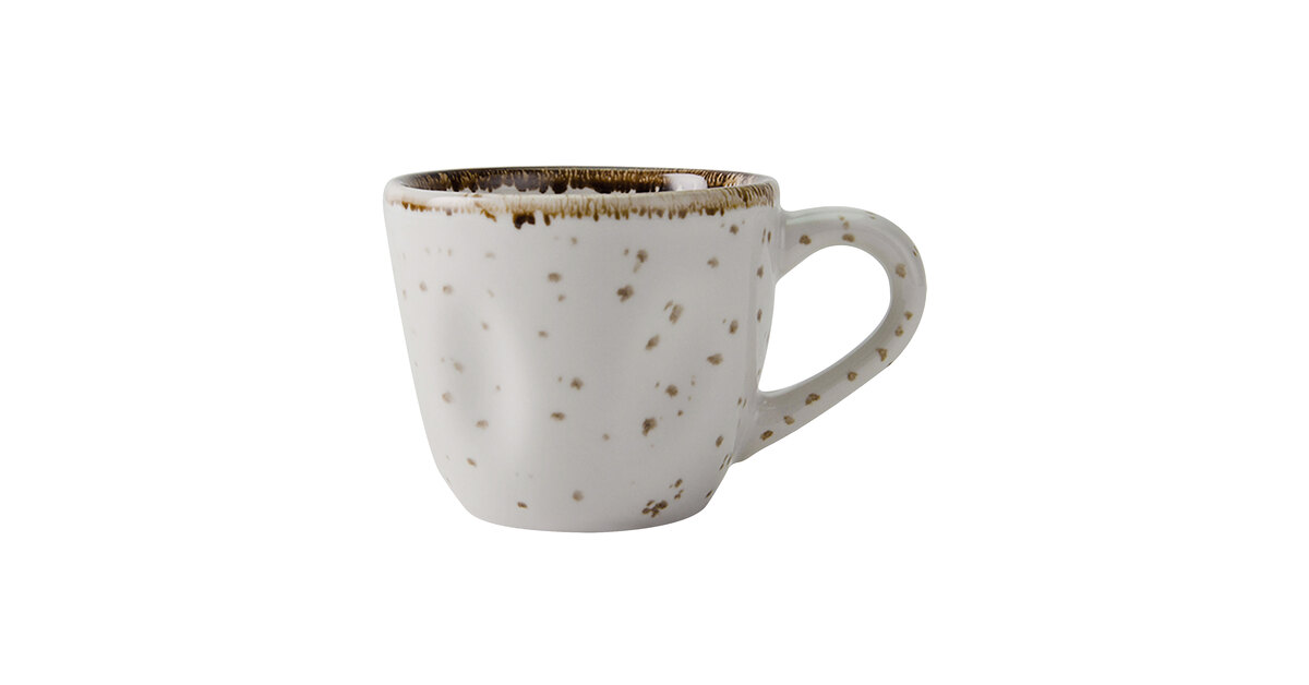 Tuxton GGA-085 TuxTrendz Artisan Geode Agave 3.5 oz. China Cup