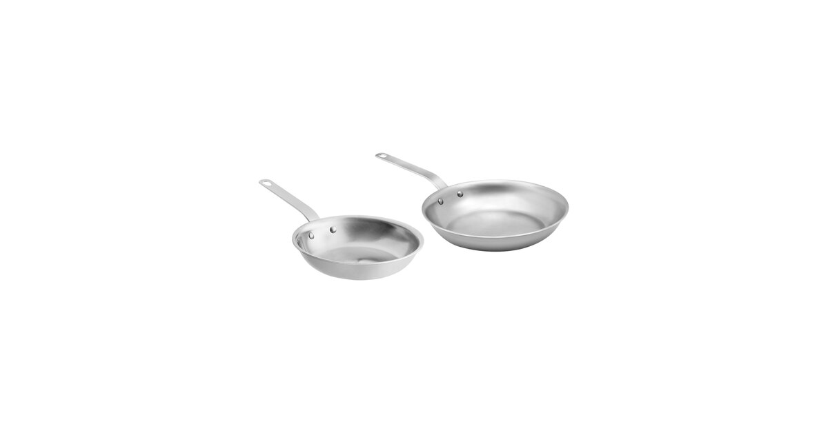 Vollrath Tribute 2-Piece Stainless Steel Fry Pan Set - 8