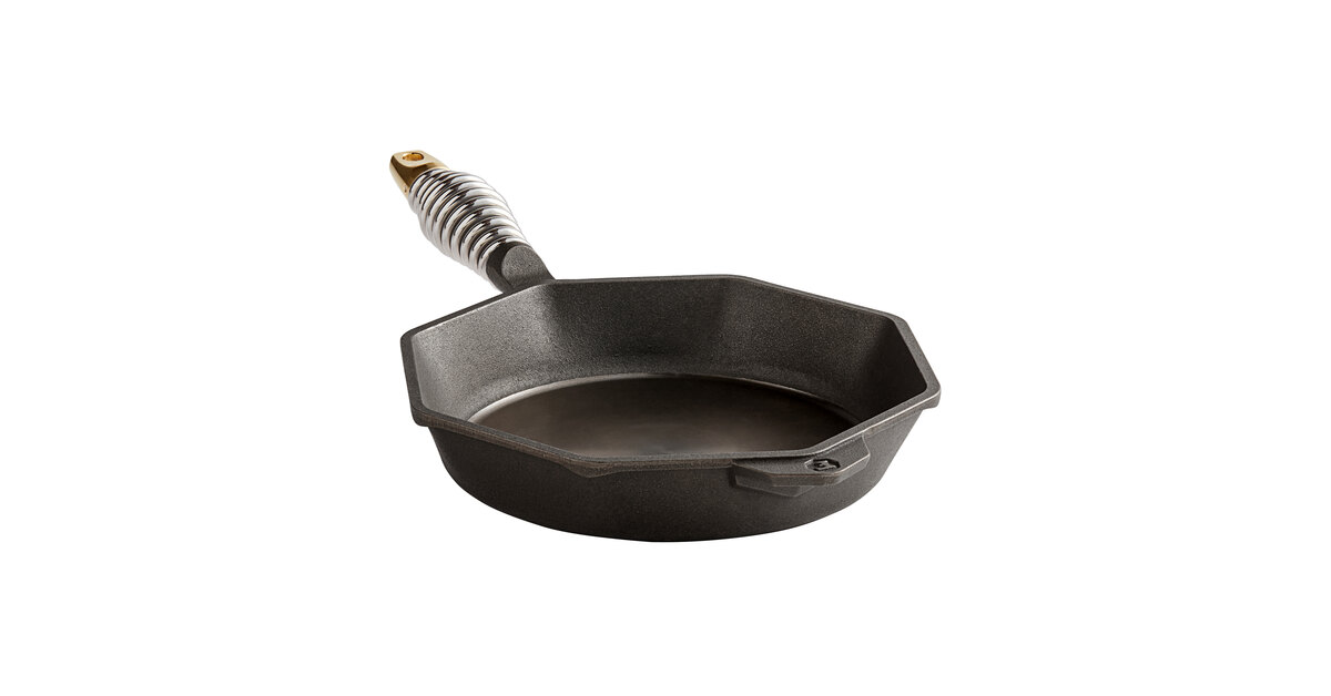 FINEX SP1Q-10001 1 Qt. Pre-Seasoned Cast Iron Sauce Pan with Speed Cool  Spring Handle