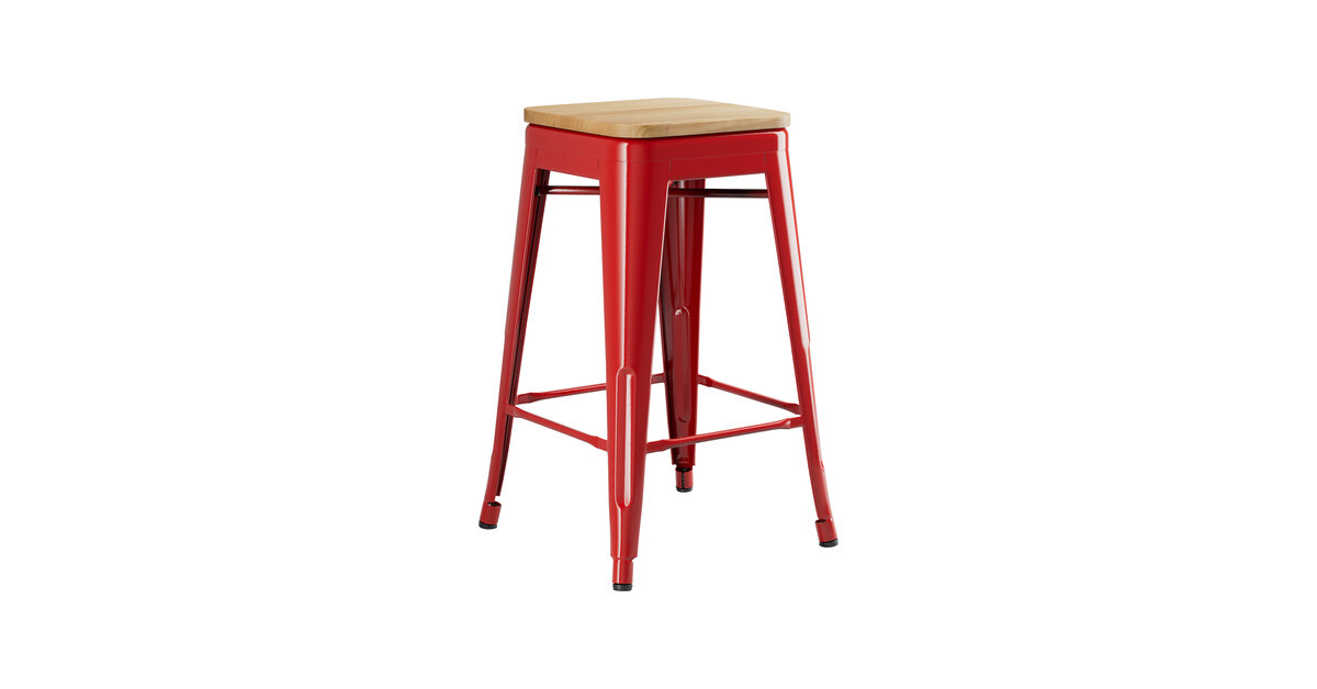 カウンターアタック16ポンドRadical Counter Attack レッド Lancaster Table & Seating Alloy Ruby Red Indoor Backless Counter