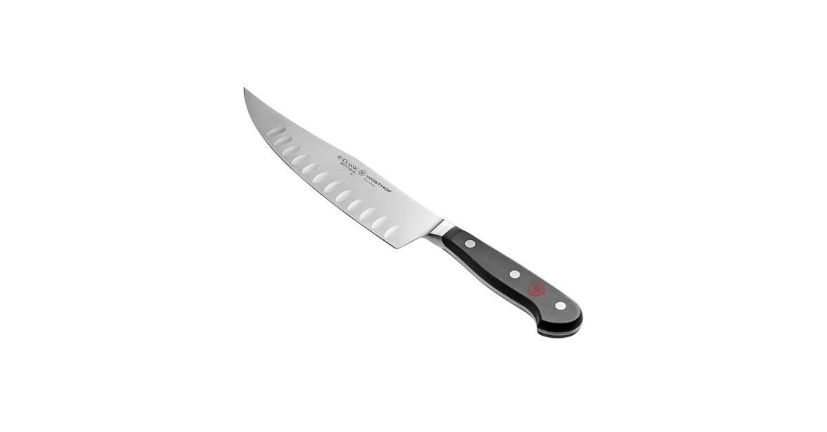 Wusthof 1040107120 Classic 8 Forged Hollow Edge Artisan Butcher Knife with  POM Handle