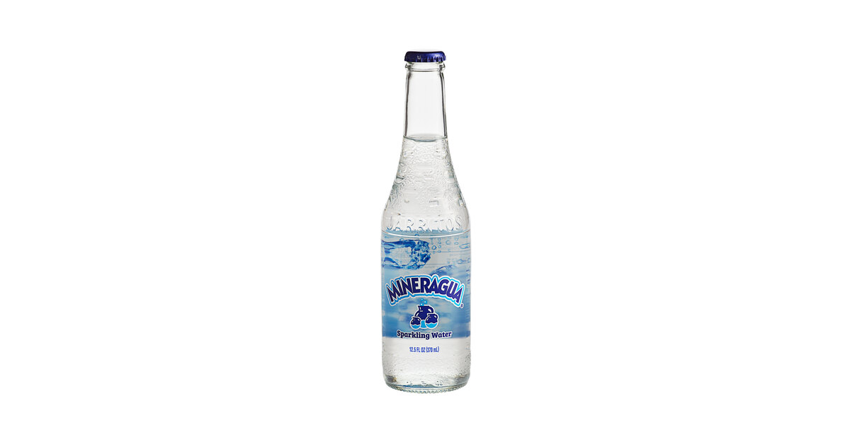 Mineragua Sparkling Water 17.7 fl oz Bottle Bulk Case 24