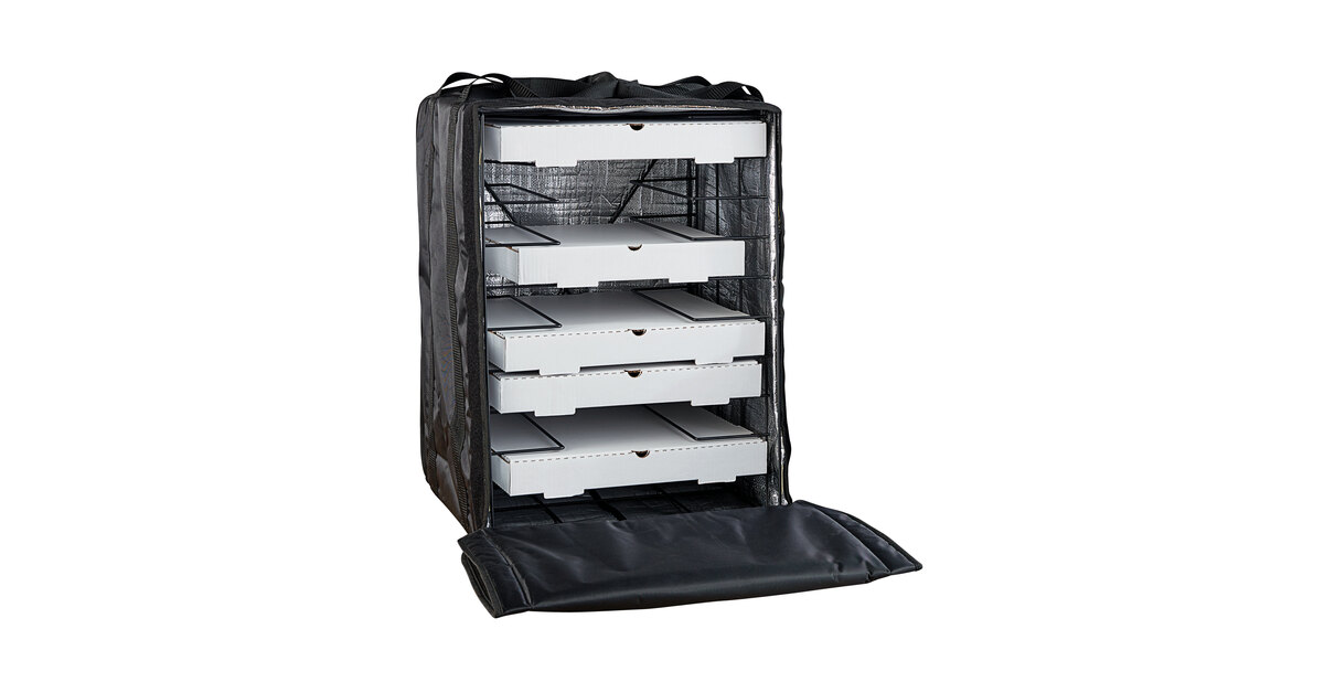 American Metalcraft BLB1926 Deluxe Black Polyester Pizza Delivery