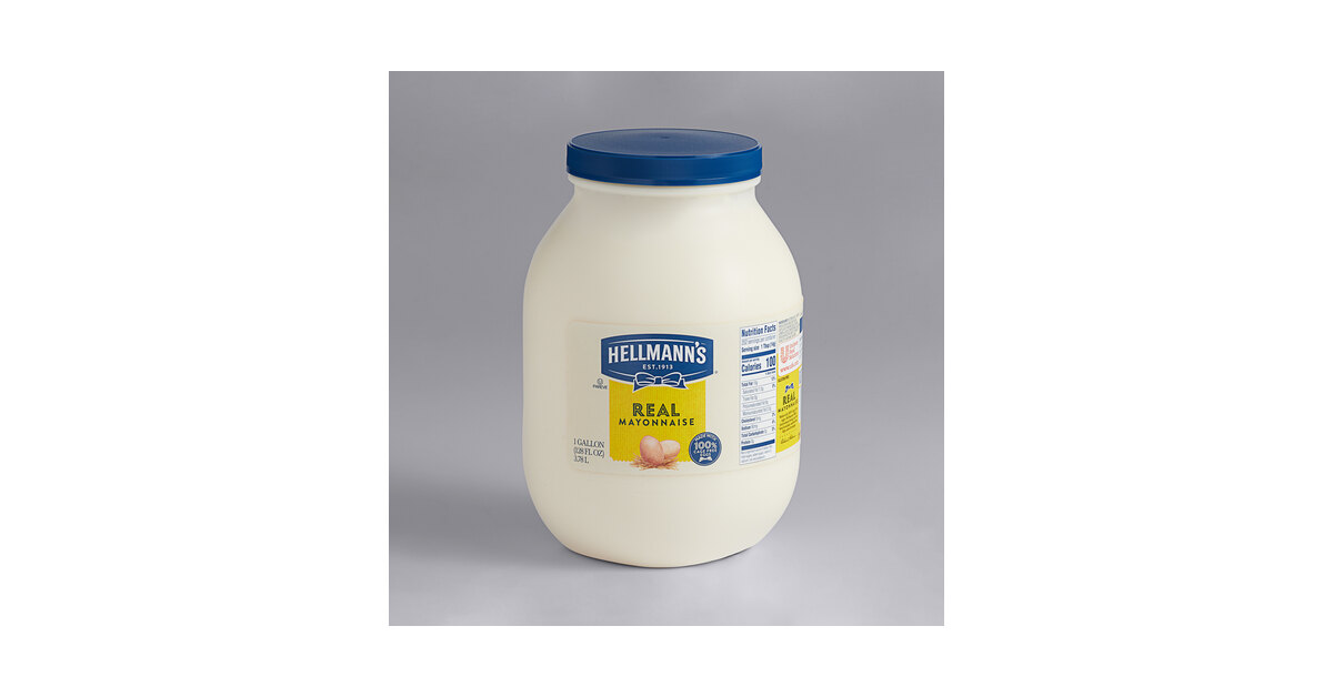 Hellmann's 1 Gallon Real Mayonnaise at WebstaurantStore