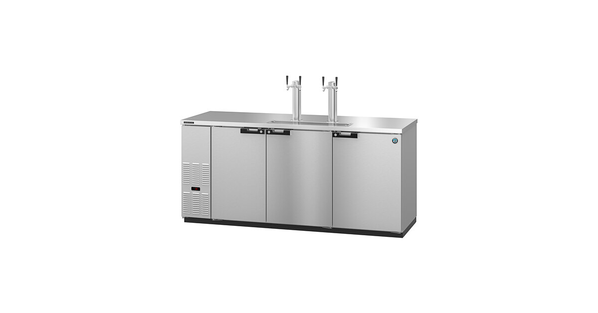 Hoshizaki DD80-S Stainless Steel Double Tap Kegerator Beer