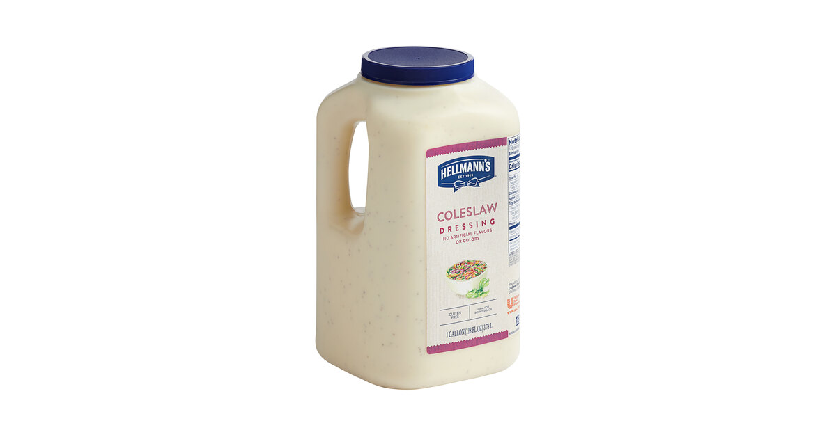 hellmann's classic coleslaw dressing Amazon.com : Hellmann's Coleslaw Salad Dressing Jug Gluten Free, No Artificial Flavors or Colors, 1 gallon (Pack of 1) : Grocery & Gourmet Food