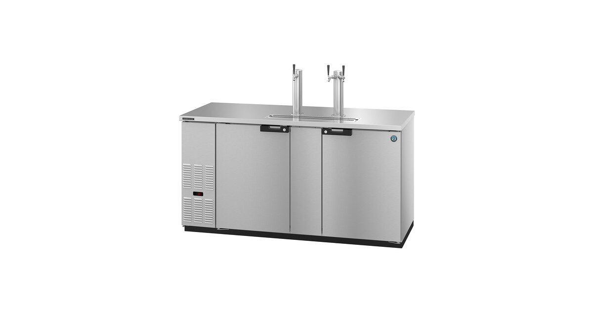 Hoshizaki DD69-S Stainless Steel Single/Double Tap Kegerator Beer