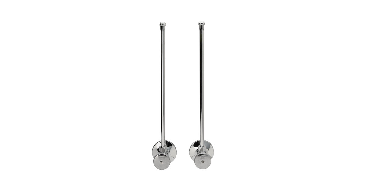 Zurn Elkay Z8804-XL-LR-PC Wheel Handle Angle Stops with Copper