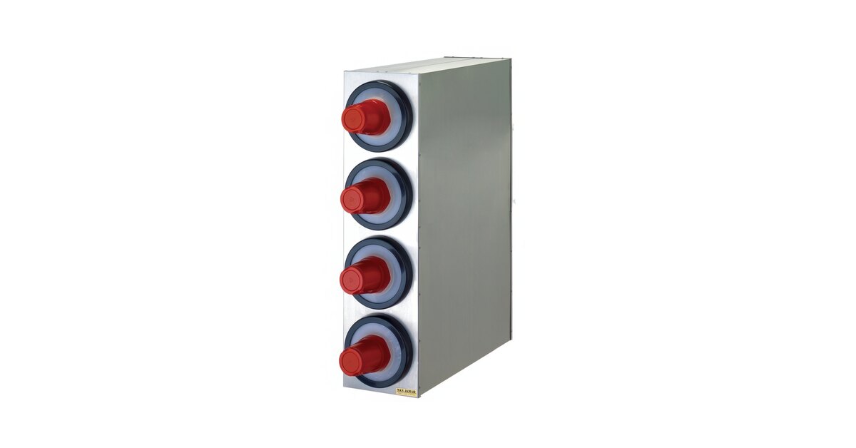 San Jamar C2804 EZ-Fit® Stainless Steel 4-Slot Vertical 8 - 44 oz San Jamar C2804 EZ-Fit® Stainless Steel 4-Slot Vertical 8 - 44 oz
