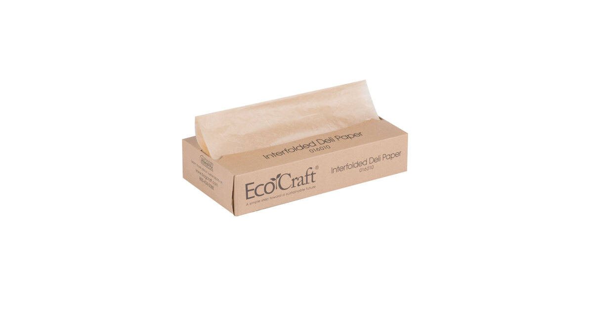 Bagcraft 016008 Natural Kraft Deli Paper - 10 3/4L x 8W