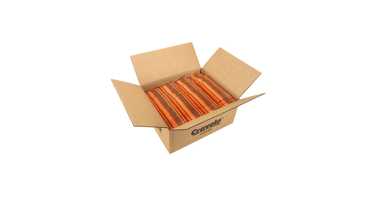 Crayola Orange Bulk Crayons -- 3000 per Case.