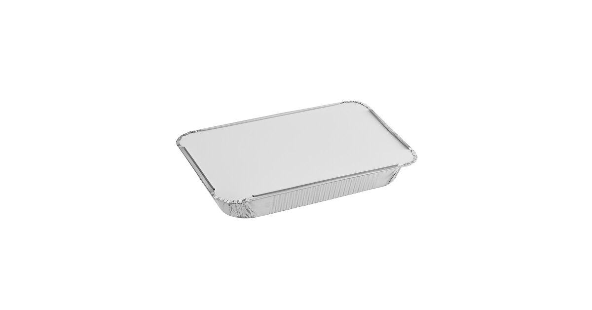 Stock Your Home 2 Lb Aluminum Pans With Lids (25 Pack) - Food Containers  with Cardboard Lids - Disposable & Recyclable Takeout Trays with Lids - To  Go