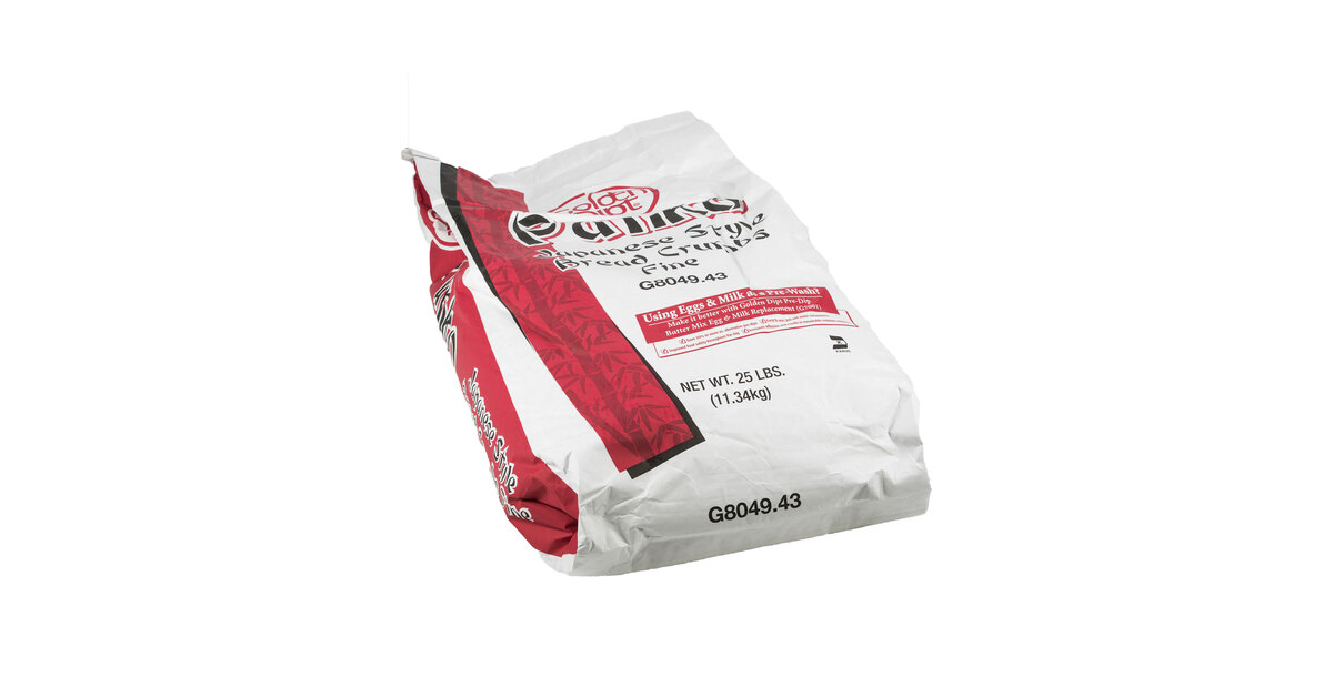 Golden Dipt 25 lb. Japanese-Style Fine Panko Bread Crumbs