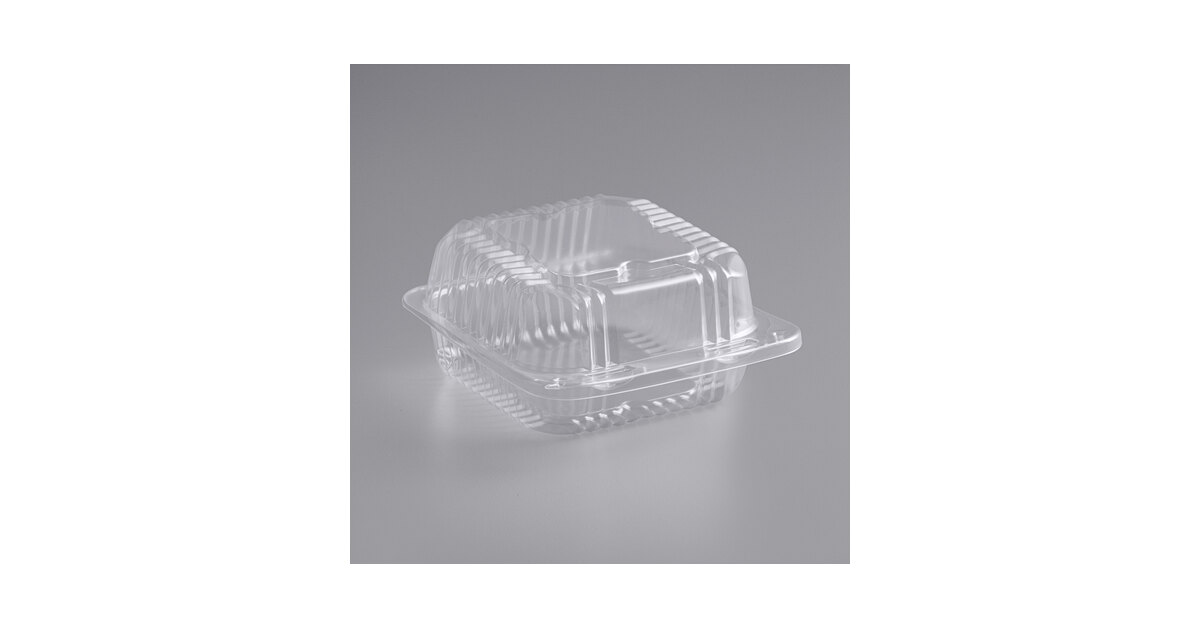 Transparent Plastic Square Storage Box With Cover (5.5x5.5cm) 12 Pieces