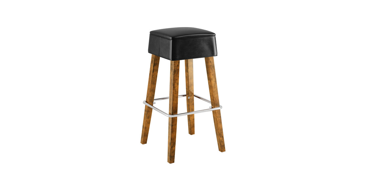 Lancaster Table Seating Sofia Vintage Finish Wood Backless Bar