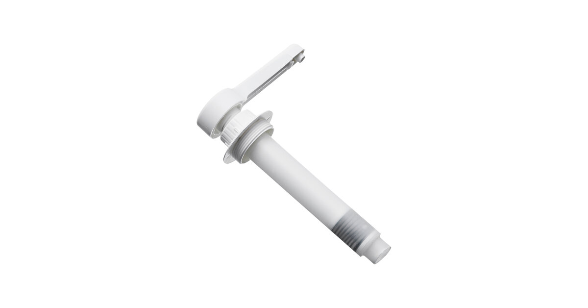 Araven 02784 1 oz. White Replacement Condiment Dispenser Pump