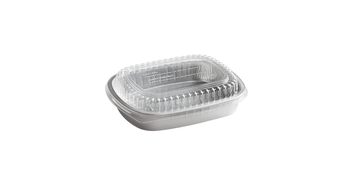 Choice Heavy Duty 47.4 oz. Smoothwall Silver Medium Oblong Foil