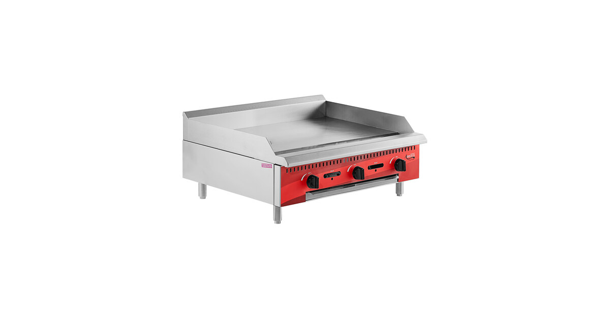 Avantco Chef Series CAG-R-6-36 36 6 Burner Gas Countertop Range - 150,000  BTU
