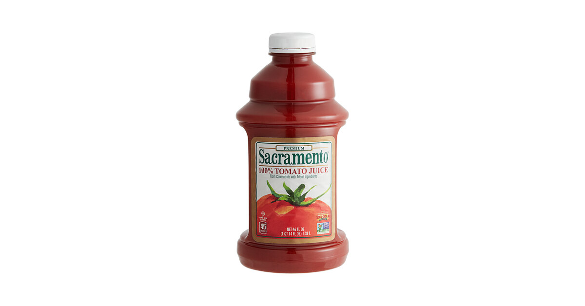 Sacramento Tomato Juice in 46 Plastic Bottles 8/Case