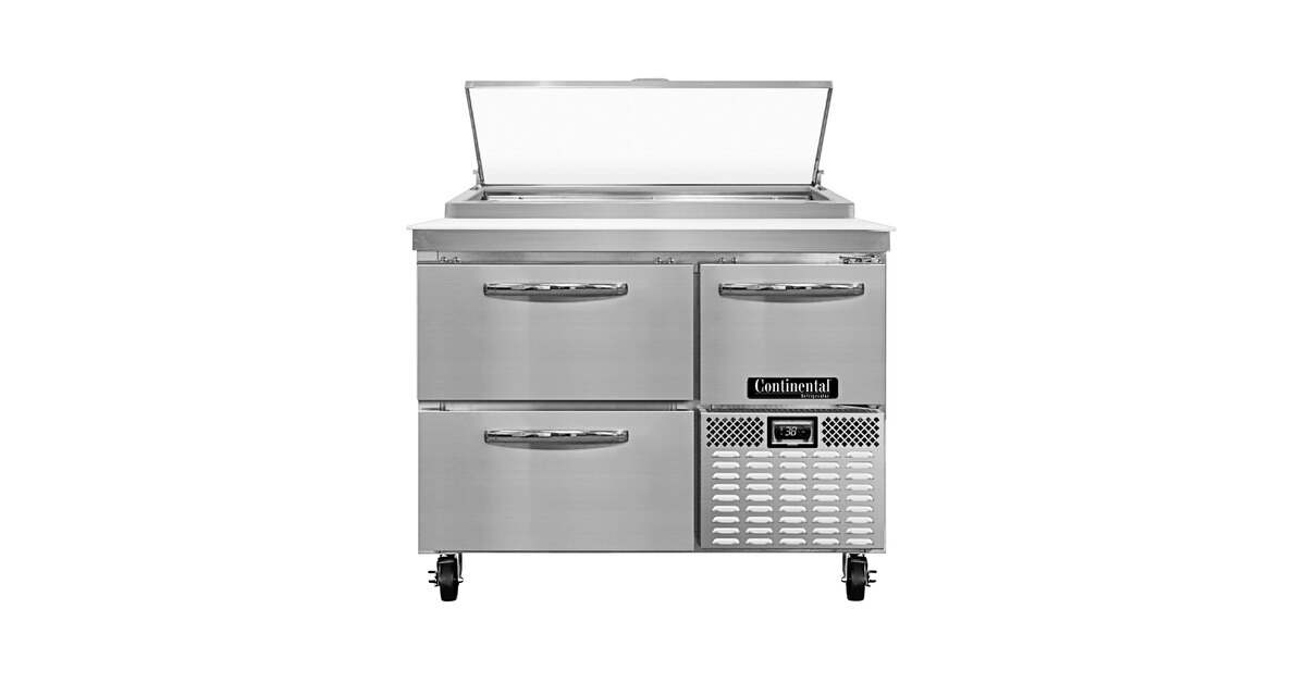 料理台 ORIKOOL 67'' Commercial Pizza Prep Table Station 2 doors - 9 pans - 20