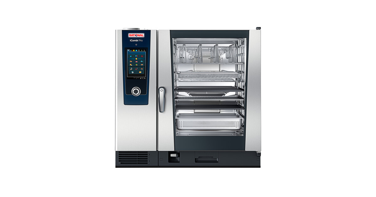 combi pro 10-1/1電気スチームコンベクションオーブン 2021年製 Rational iCombi Pro 10 Pan Half-Size Natural Gas Combi Oven - 208