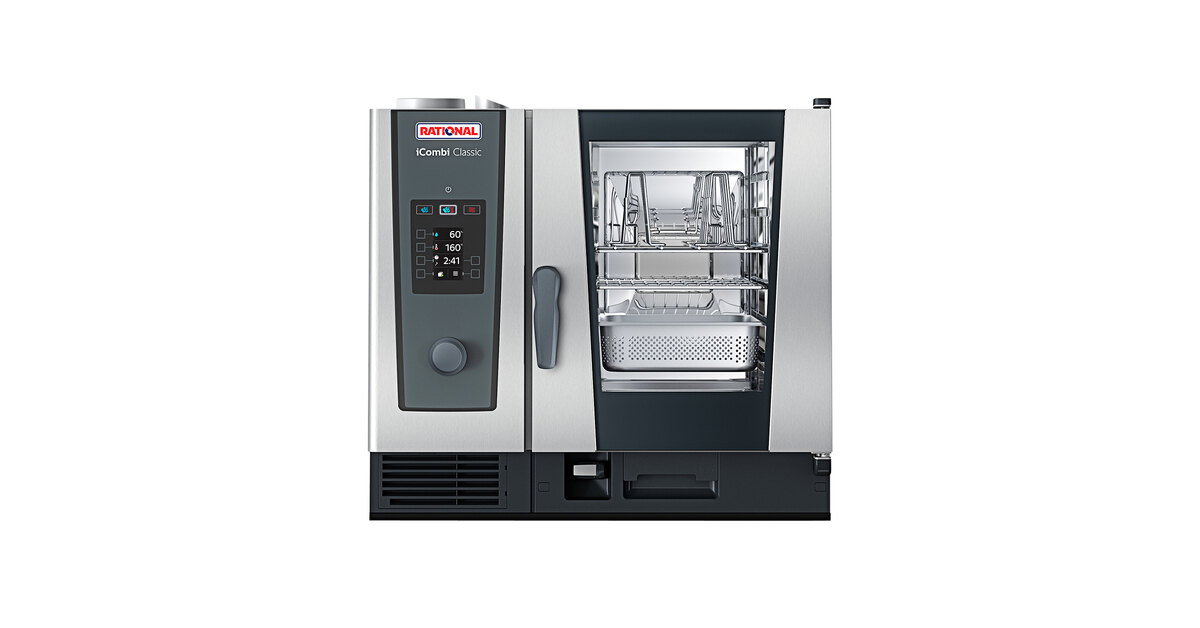 Rational iCombi Classic Single 6-Half Size Natural Gas Combi Oven