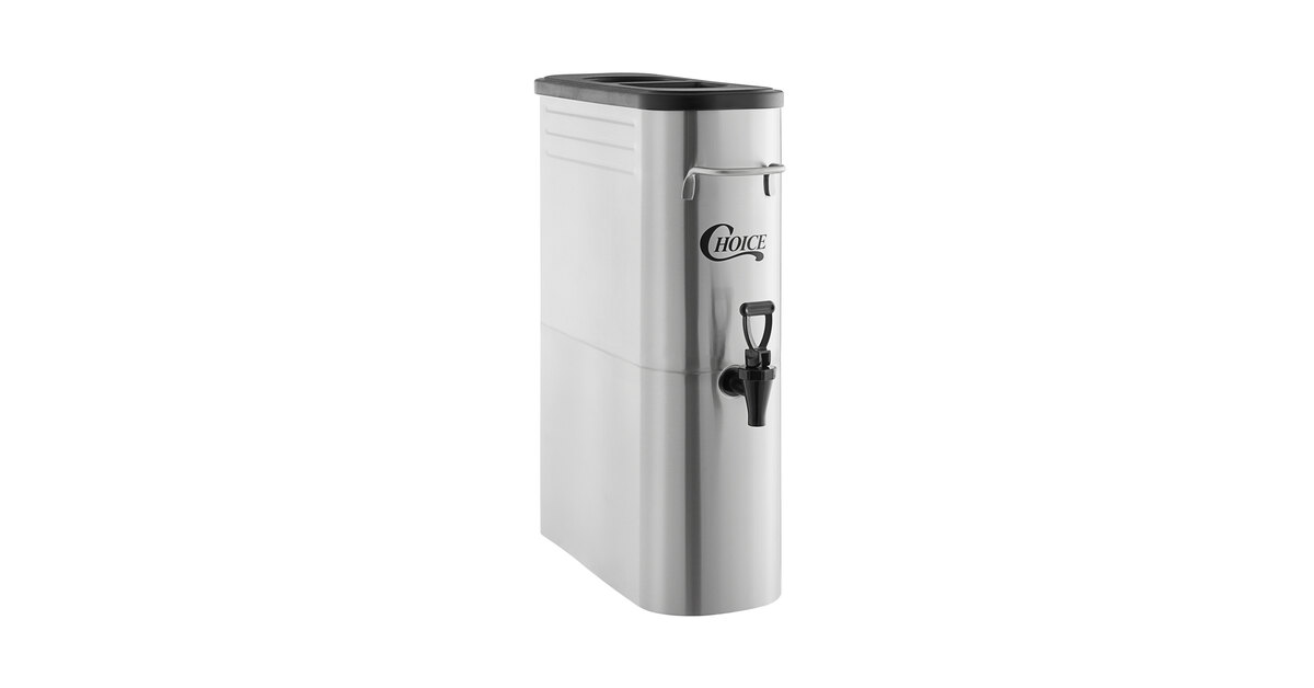 Choice 5 Gallon Slim Iced Tea Dispenser - WebstaurantStore