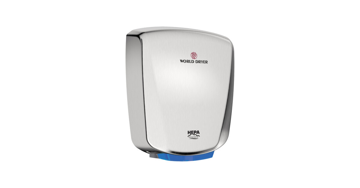 World Dryer VERDEdri® Q-973A2 Brushed Stainless Steel Automatic