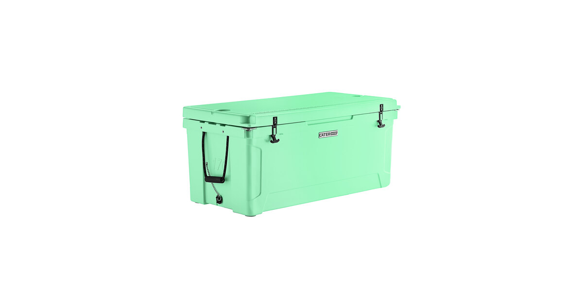 CaterGator CG170SF Seafoam 170 Qt. Rotomolded Outdoor Cooler / Ice