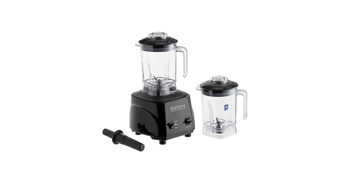 Galaxy GBB480T2J 3 1/2 hp Commercial Blender with Toggle Control and Two 48  oz. Tritan™ Plastic Jars