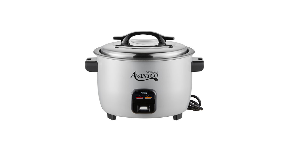 Avantco RC23161 46 Cup (23 Cup Raw) Electric Rice Cooker / Warmer - 120V,  1650W