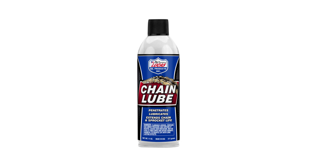 Lucas Oil 10393 11 oz. Chain Lube Aerosol - 12/Case