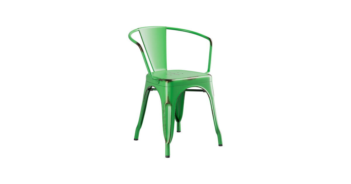 Lancaster Table & Seating Alloy Distressed Jade Green Outdoor Arm