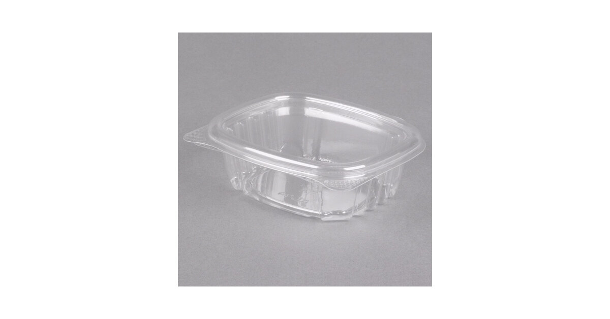 2oz 4oz Clear Plastic Containers Tubs with Separate Lids Food Safe