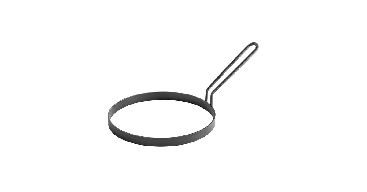 Vigor 4 Non-Stick Egg Ring with Gray Coated Handle
