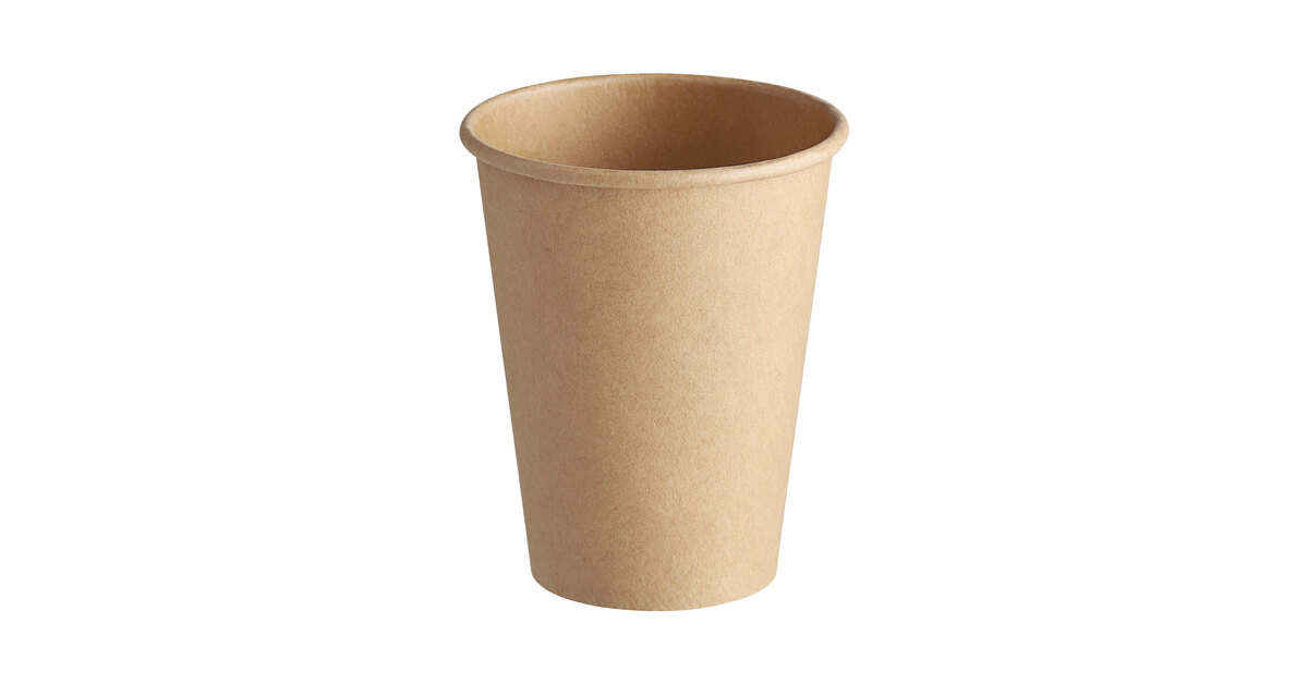 Dopaco 4722-D8HCW PE 8 oz Tall Hot Cup White - Pack of 1000