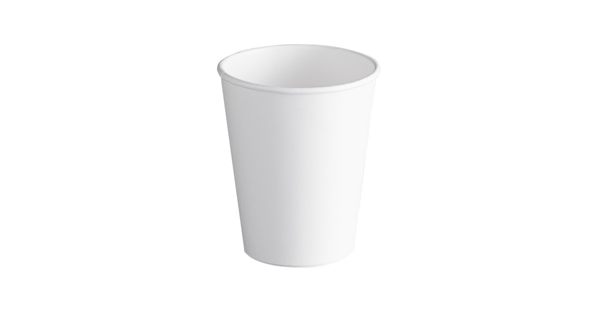 Dart ThermoGuard 8 oz. Double Wall Insulated White Paper Hot Cup