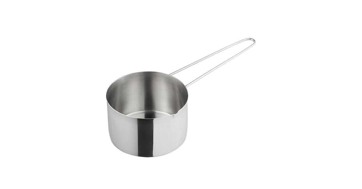 American Metalcraft MCL200 2 Cup Stainless Steel Measuring Cup with Wire  Handle