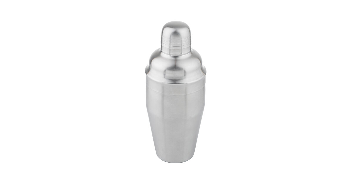 Tablecraft 10468 18 oz. Brushed Stainless Steel 3-Piece