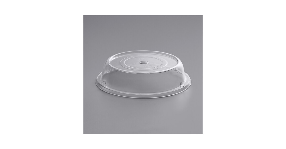 Carlisle Commercial Plastic Plate Cover - Clear Large 8-11/16 To 9-1/8 Inch For Food Service