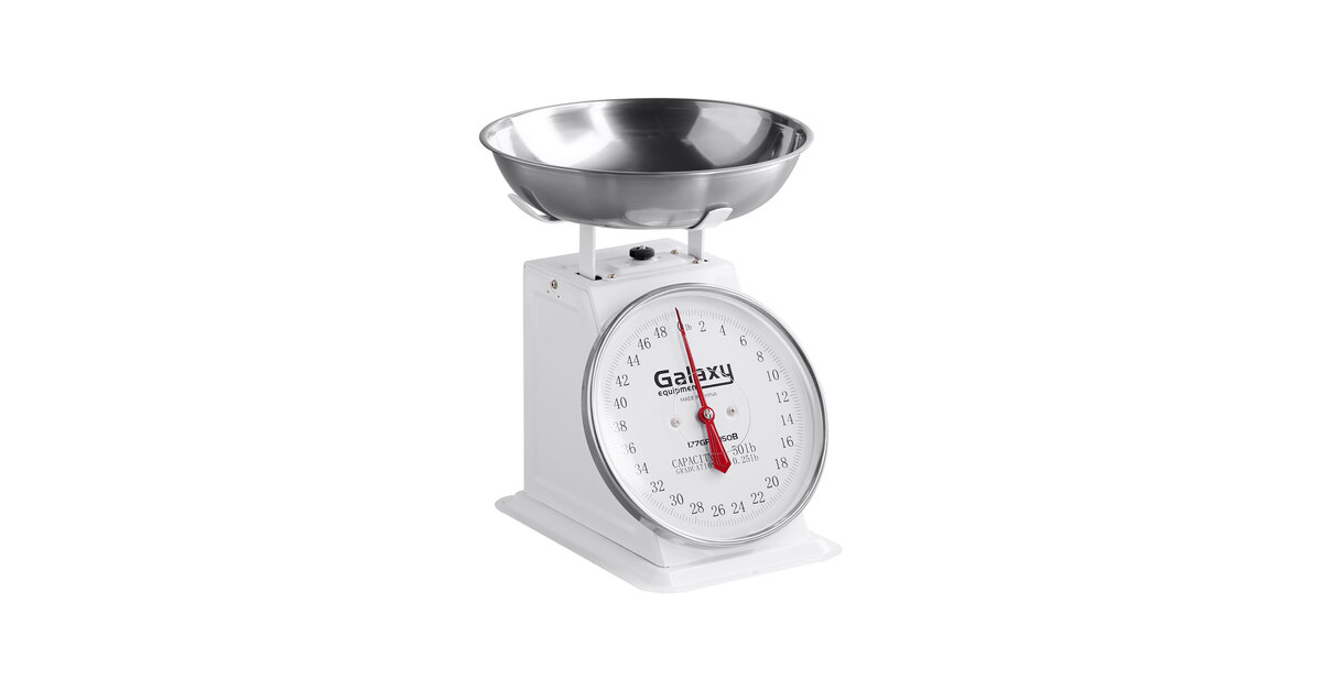 Galaxy 50 lb. Mechanical Portion Control Scale with Removable
